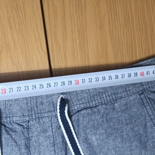 Livergy Men's Linen Pants new, size L, blue melange