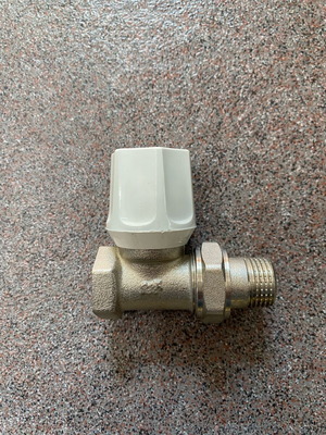Radiator valve straight 1/2 inch new