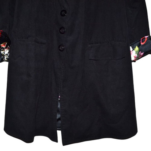 Women's coat Aller Simplement new, black cotton lightweight jacket