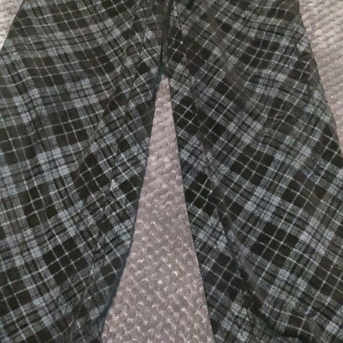 Wide plaid corduroy pants used, size S, Salina