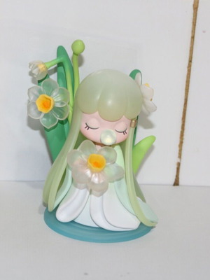Nanci Narcissus Anime Girl Figure used, miniature with flowers