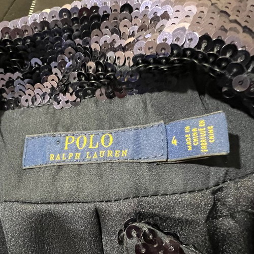 Polo Ralph Lauren women's sequin jacket dark blue size S like new