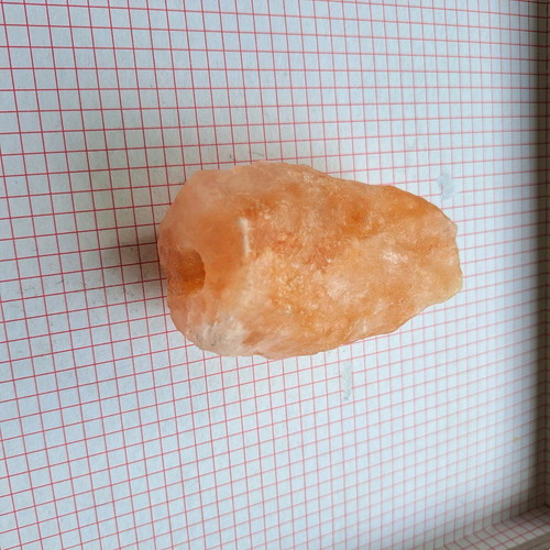 Golden calcite used mineral stone 364g, 9x5x5 cm