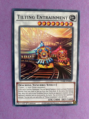 Tilting Entrainment Yu-Gi-Oh Card like new