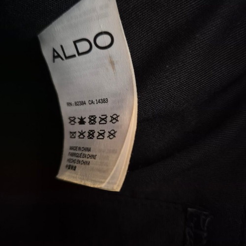 Aldo Satchel Shoulder Bag Black Faux Leather Like New