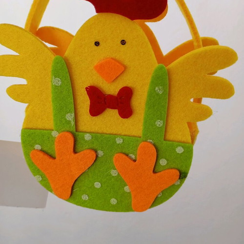 Set of 3 felt baskets new