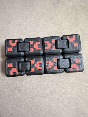Fidget Cube inspired by Minecraft, 3D printed with PLA material