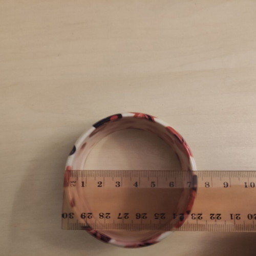 Vintage 90s Flower Print Bracelet like new, multicolor