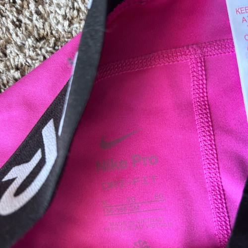 Nike Pro leggings pink like new, size XS for girls-women