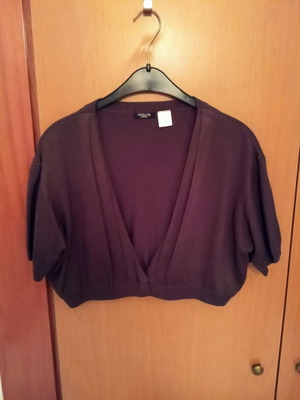 Ζακέτα cropped La Redoute Collections καινούργιο, πράσινη και καφέ