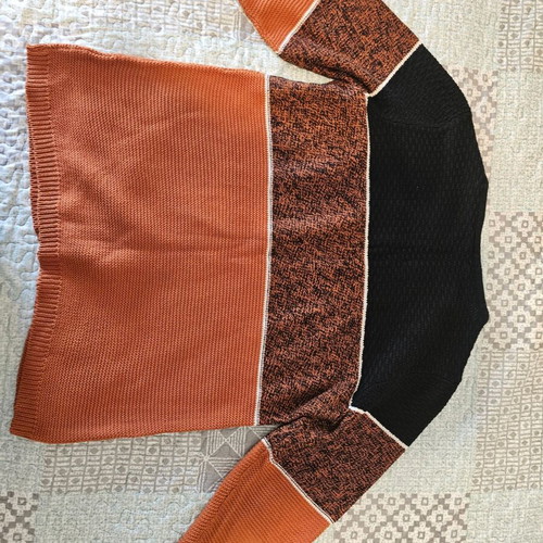 Fransa women's sweater like new, size L, black and brown