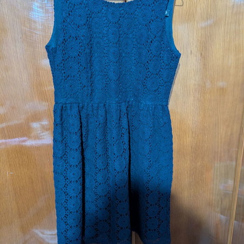 Desiree mini dress with lace and back ribbon, size L, lightly used