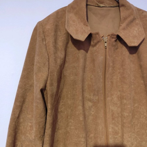 Vintage brown suede style jacket like new, size S