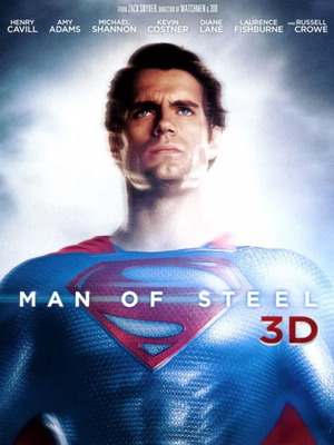 Man of Steel Blu-ray 3D double disc set like new with Greek and Bulgarian subtitles