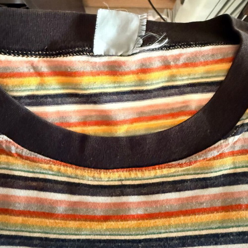 Men's Multicolor Striped T-Shirt Vintage Retro Style