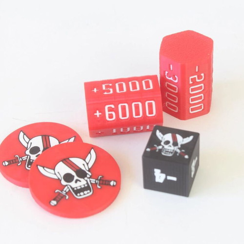 One Piece Shanks Inspired Edition Dice and Tokens Set made to order