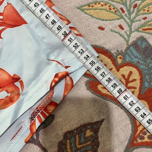 Swim shorts with crabs size XL new, orange and turquoise