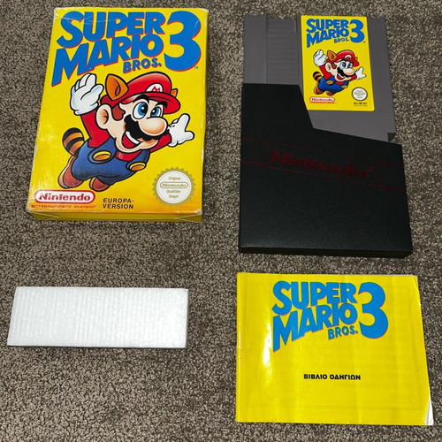 Super Mario Bros 3 game for Nintendo NES used with box and manual