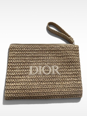 Dior ψάθινο νεσεσέρ καινούργιο, μπεζ