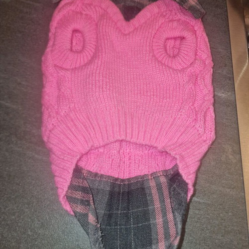 Lili pink dog sweater coat size S new
