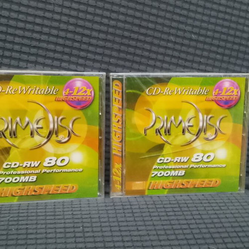 Primedisk CD-RW 80 pack sealed with one cracked case