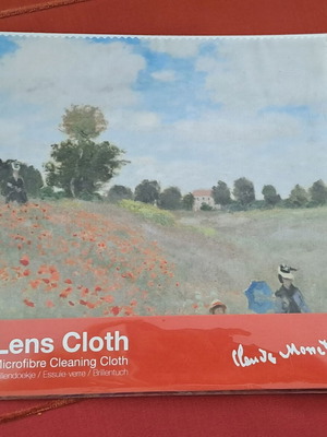 Claude Monet Poppies μικροϊνών πανί για γυαλιά και φακούς καινούργιο