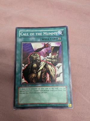 Call of the Mummy 1st edition card used