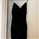  φόρεμα με παγέτες μαύρο small