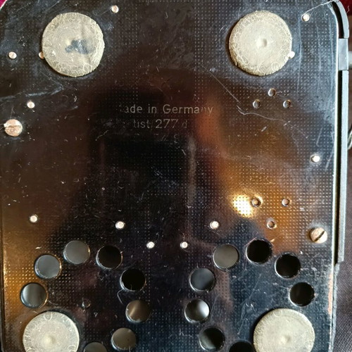Siemens vintage bakelite telephone device used, authentic