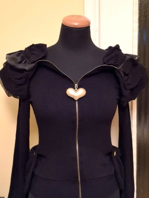 Gothic jacket Forel used, black, size small-medium