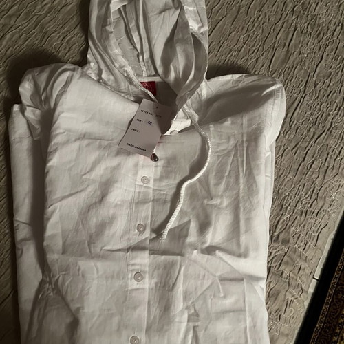 Shirts with hood new, size 48, cotton, white