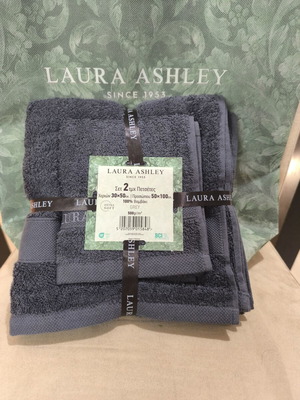 Σετ πετσέτες Laura Ashley, προσώπου 50x100 και χεριών 30x50 εκ.