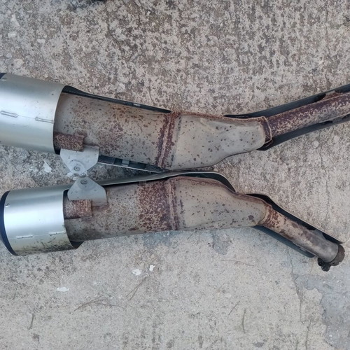 Suzuki V-Storm 1000 exhaust silencers, model 2005-06, genuine, pair