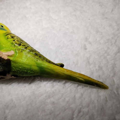 Green Budgie Schleich 14408 vintage 7 cm used