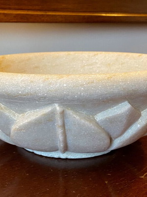 Marble decorative platter like new, 26 cm diameter