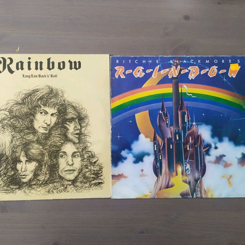 Rainbow 2 vinyl records used, set