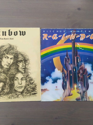 Rainbow 2 vinyl records used, set