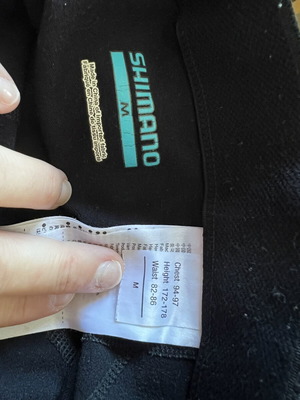 Γυναικείο χειμωνιάτικο κολάν ποδηλασίας Shimano μέγεθος medium σαν καινούργιο, μαύρο
