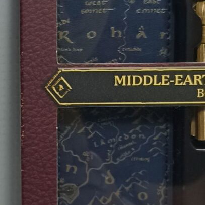 Lord of the Rings bookmark set with Middle Earth map and Elven script, new