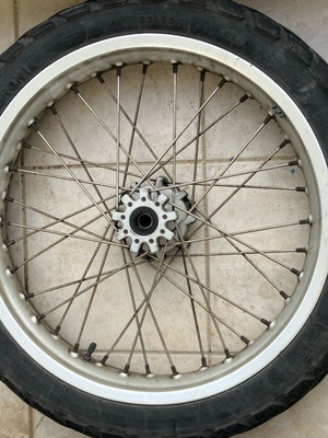 BMW F650gs front rim used with broken spoke
