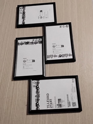 IKEA photo frame set 10×15 plastic, like new