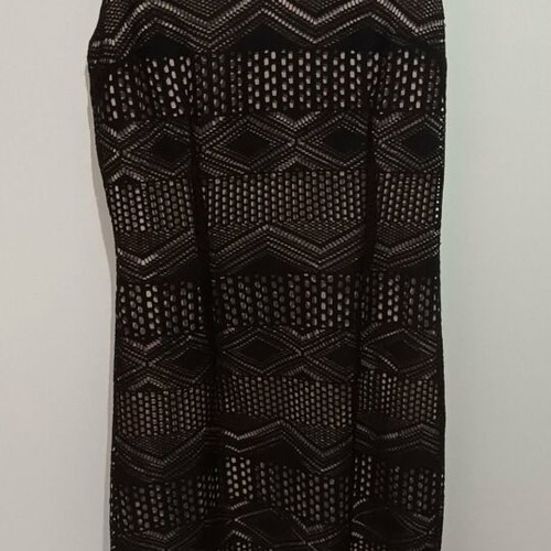 Sisley women's dress, black and beige, size M