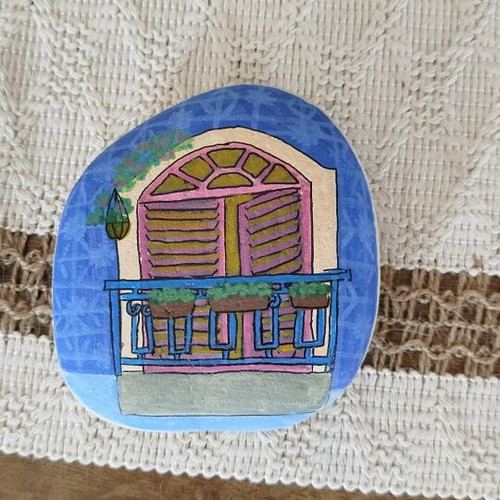 Painted stone made to order, handmade with acrylics