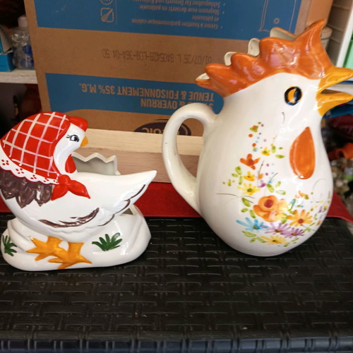 Porcelain koumaro and napkin holder new, Easter decoration