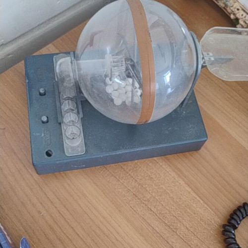 Vintage electric lotto bingo machine used