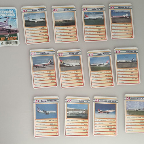 Yperatou Sygchrona Aeroplana card game like new