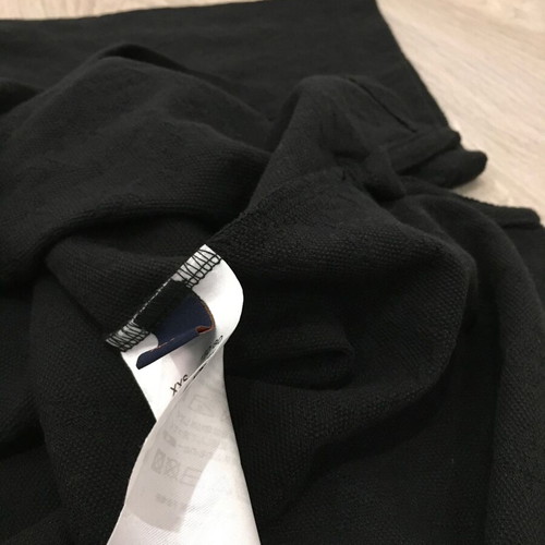 Louis Vuitton logo men blouse cotton/linen size S like new, black