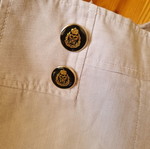 Beige Bermuda shorts size S like new with vintage buttons