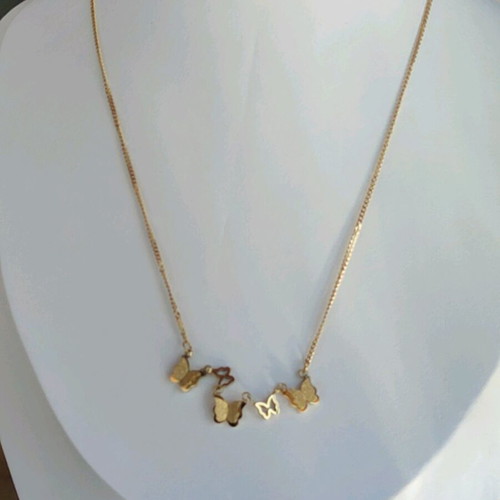 Steel Necklace New, Gold and Silver Color