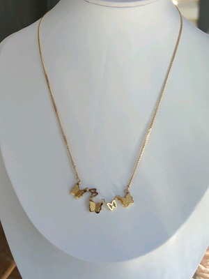 Steel Necklace New, Gold and Silver Color